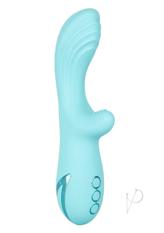 California Dreaming Catalina Climaxer Rechargeable Rotating Silicone Vibrator - Blue