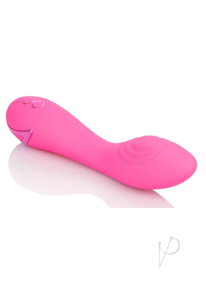 California Dreaming Surf City Centerfold Rechargeable Silicone Vibrator - Pink