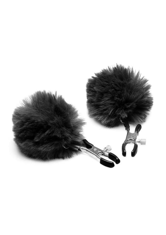 Charmed Pom Pom Nipple Clamps - Black