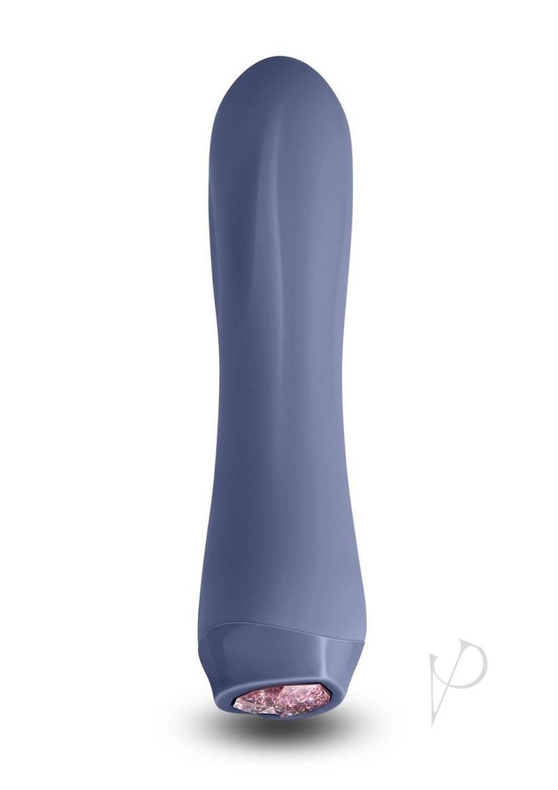 Charms Fern Rechargeable Silicone Mini Vibrator - Gray/Grey