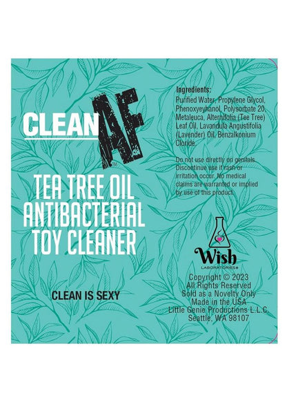 Clean AF Sex Toy Cleaning Spray 4oz - Tea Tree