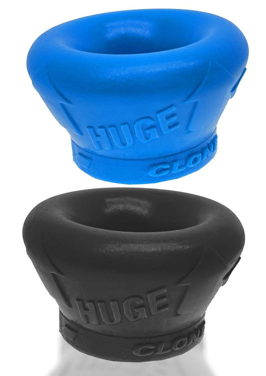 Clone Duo Huge Silicone Ballstretcher - Black/Blue - 2 Pack