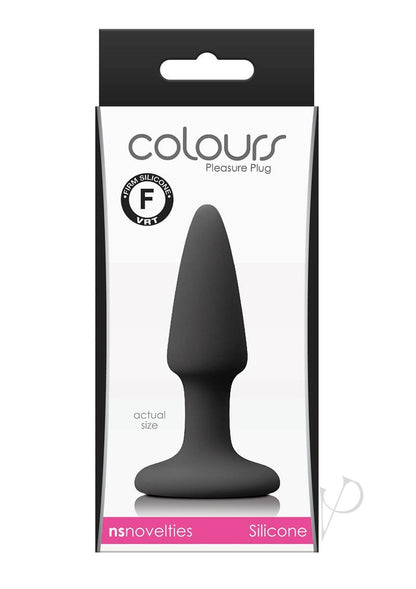 Colours Pleasure Plug Silicone Butt Plug - Mini - Black - XSmall