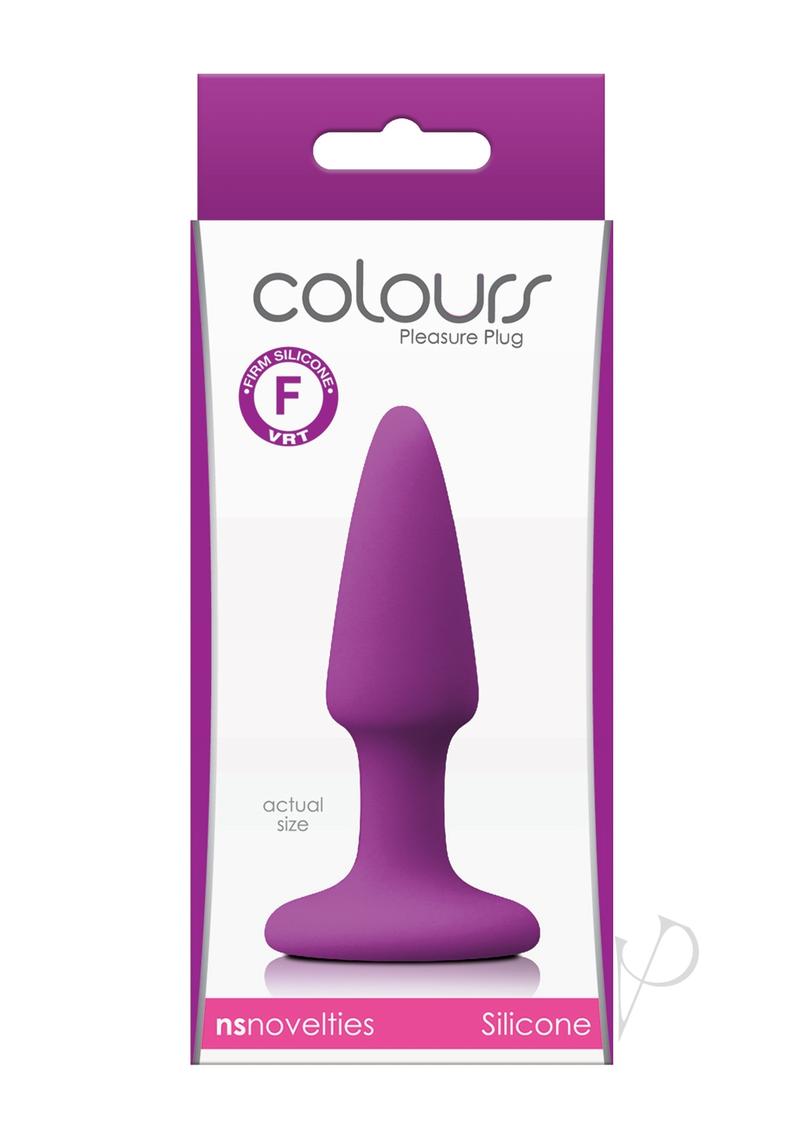 Colours Pleasure Plug Silicone Butt Plug - Mini - Purple - XSmall