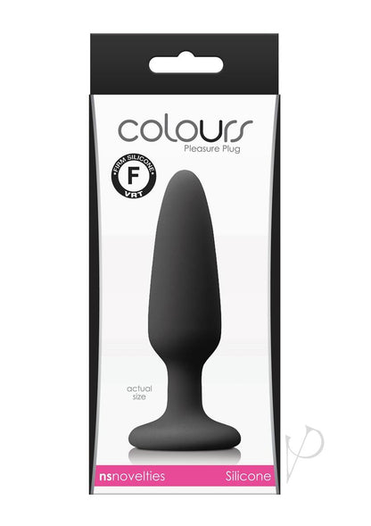 Colours Pleasure Plug Silicone Butt Plug - Black - Small