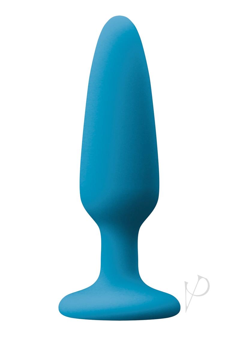 Colours Pleasure Plug Silicone Butt Plug - Blue - Small