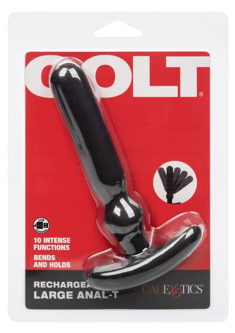 Colt Rechargeable Anal-T Silicone Probe - Black - Large