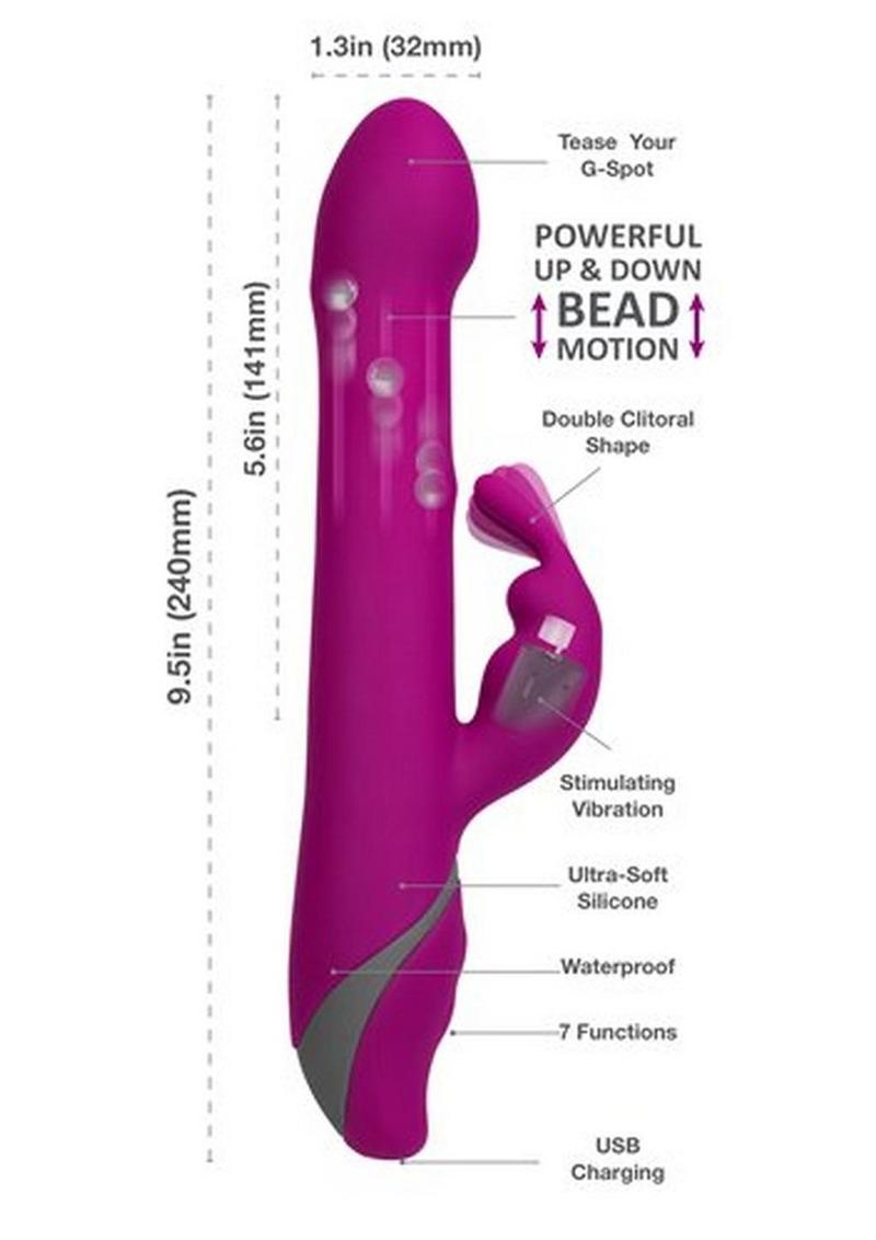 Commotion Rhumba Rechargeable Silicone Rabbit Vibrator