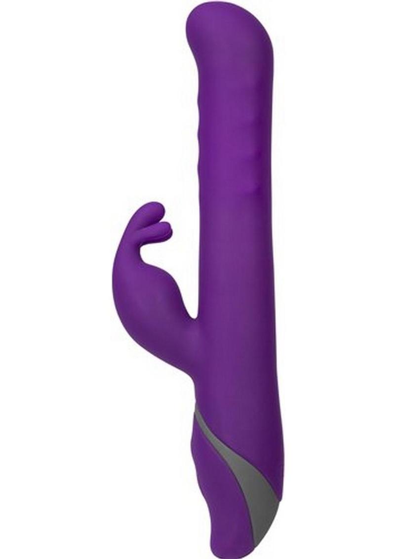 Commotion Samba Rechargeable Silicone Rabbit Vibrator - Purple