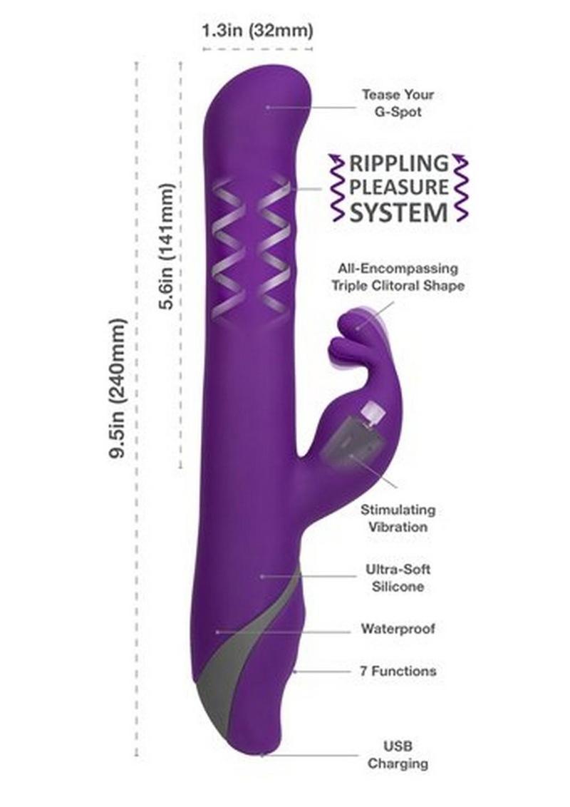 Commotion Samba Rechargeable Silicone Rabbit Vibrator