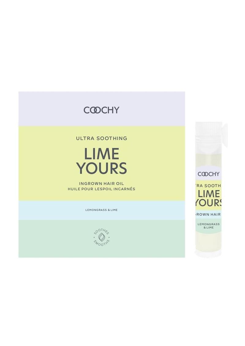 Coochy Ultra Soothing Lime Yours Ingrown Hair Oil Lemongrass Lime .06oz Vial with Card