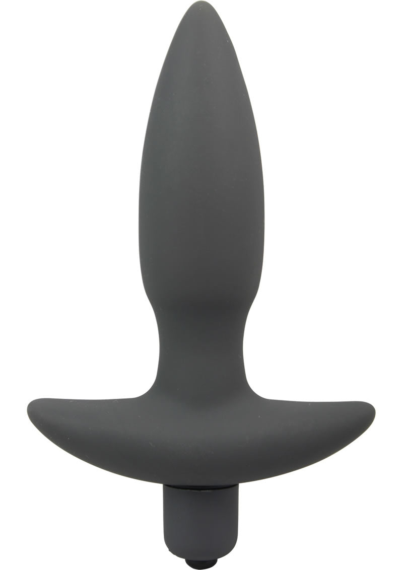 Corked 2 Silicone Anal Plug - Charcoal/Grey - Small