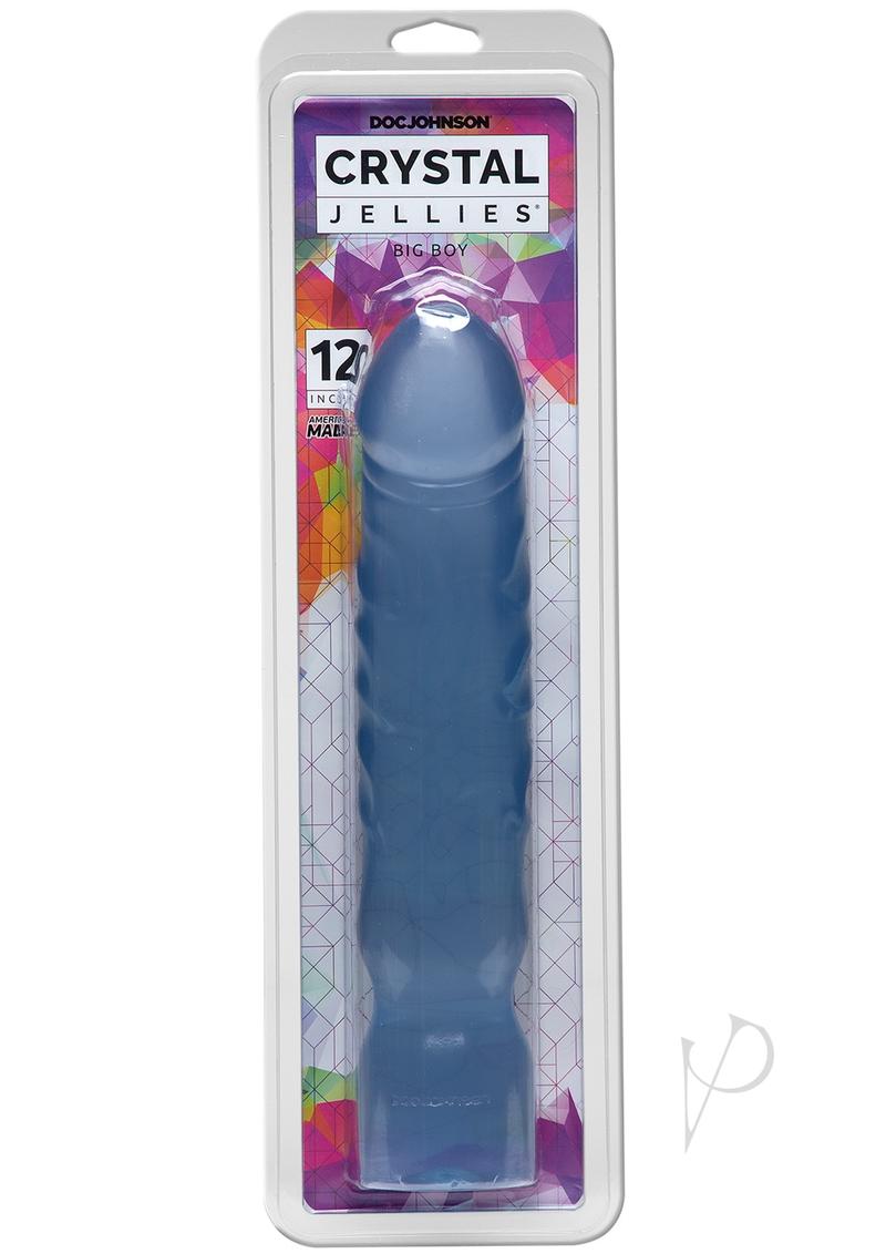 Crystal Jellies Big Boy Dildo - Clear - 12in