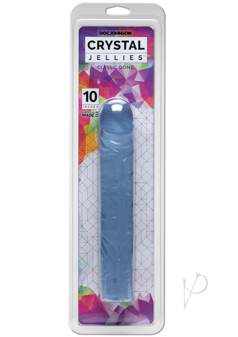 Crystal Jellies Classic Dildo - Clear - 10in