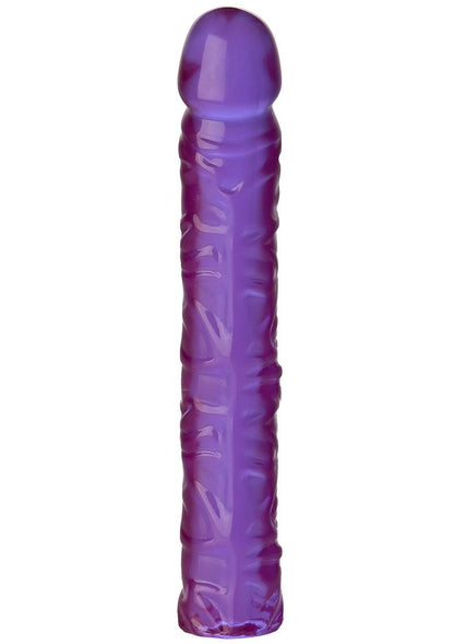 Crystal Jellies Classic Dildo - Purple - 10in