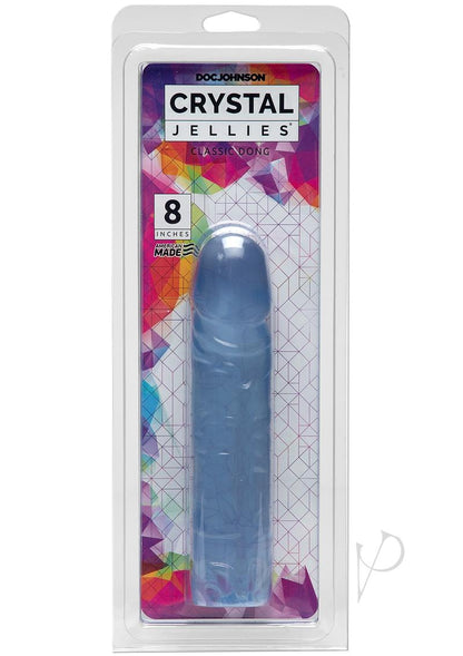 Crystal Jellies Classic Dildo - Clear - 8in