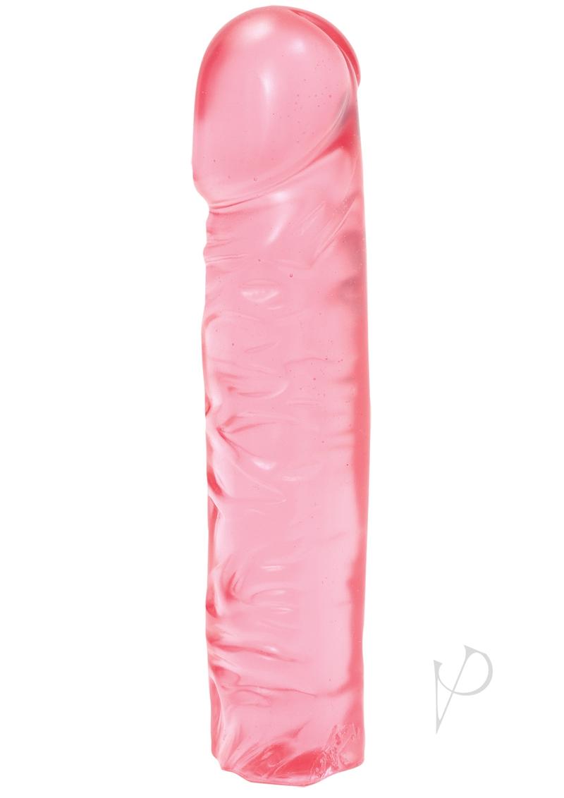 Crystal Jellies Classic Dildo - Pink - 8in