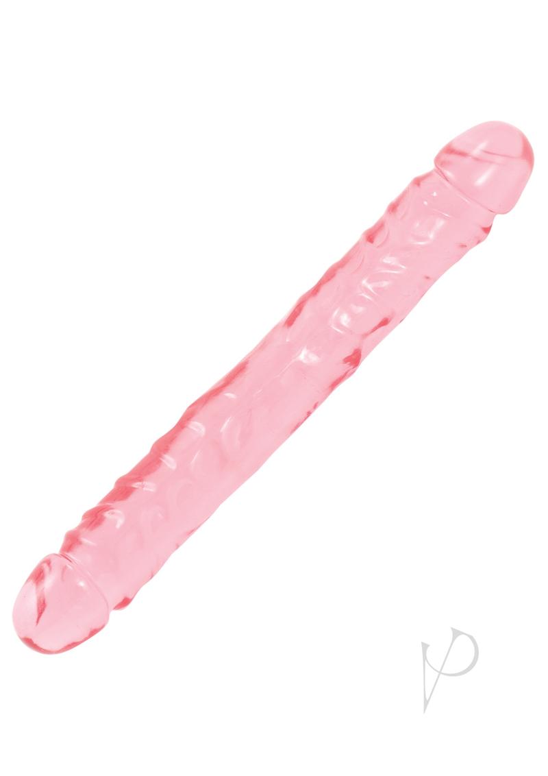 Crystal Jellies Jr. Double Dildo - Pink - 12in