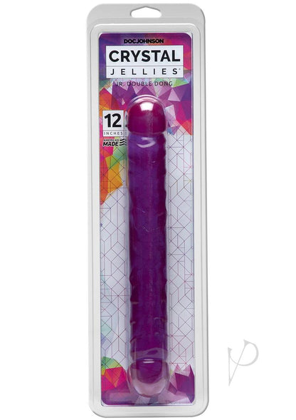 Crystal Jellies Jr. Double Dildo - Purple - 12in