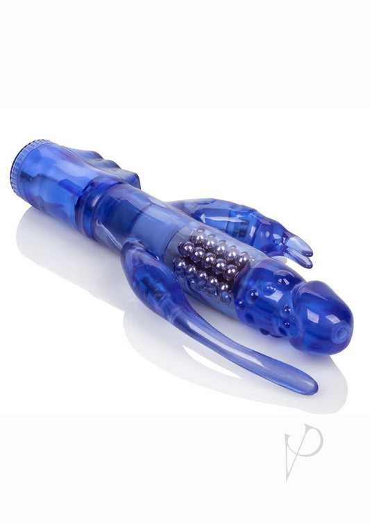 Delight Triple Orgasm Rotating Rabbit Vibrator - Blue/Purple