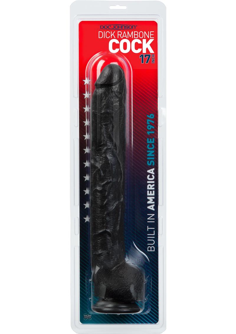 Dick Rambone Dildo - Black - 17in