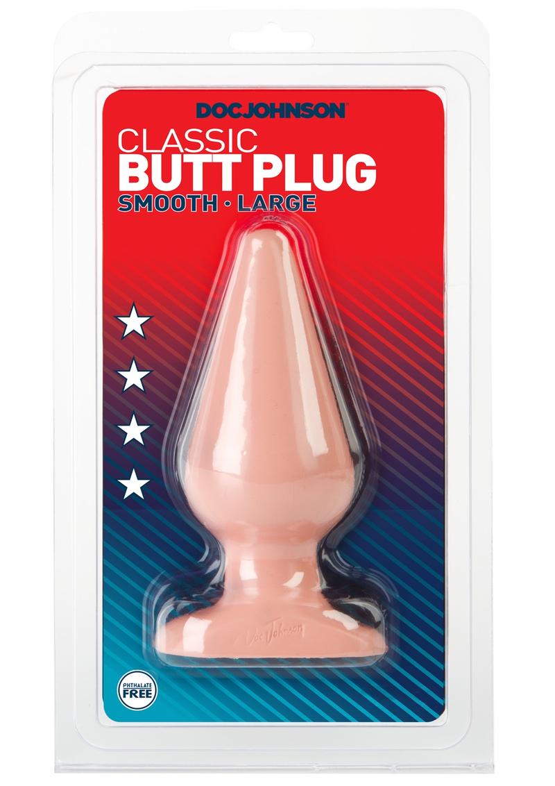 Doc Johnson Classic Butt Plug - Vanilla - Large