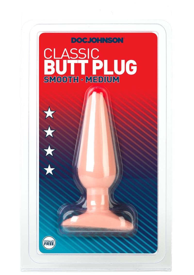 Doc Johnson Classic Butt Plug - Vanilla - Medium