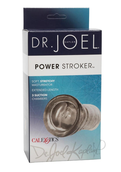 Dr. Joel Kaplan Power Stroker Masturbator - Black/Clear