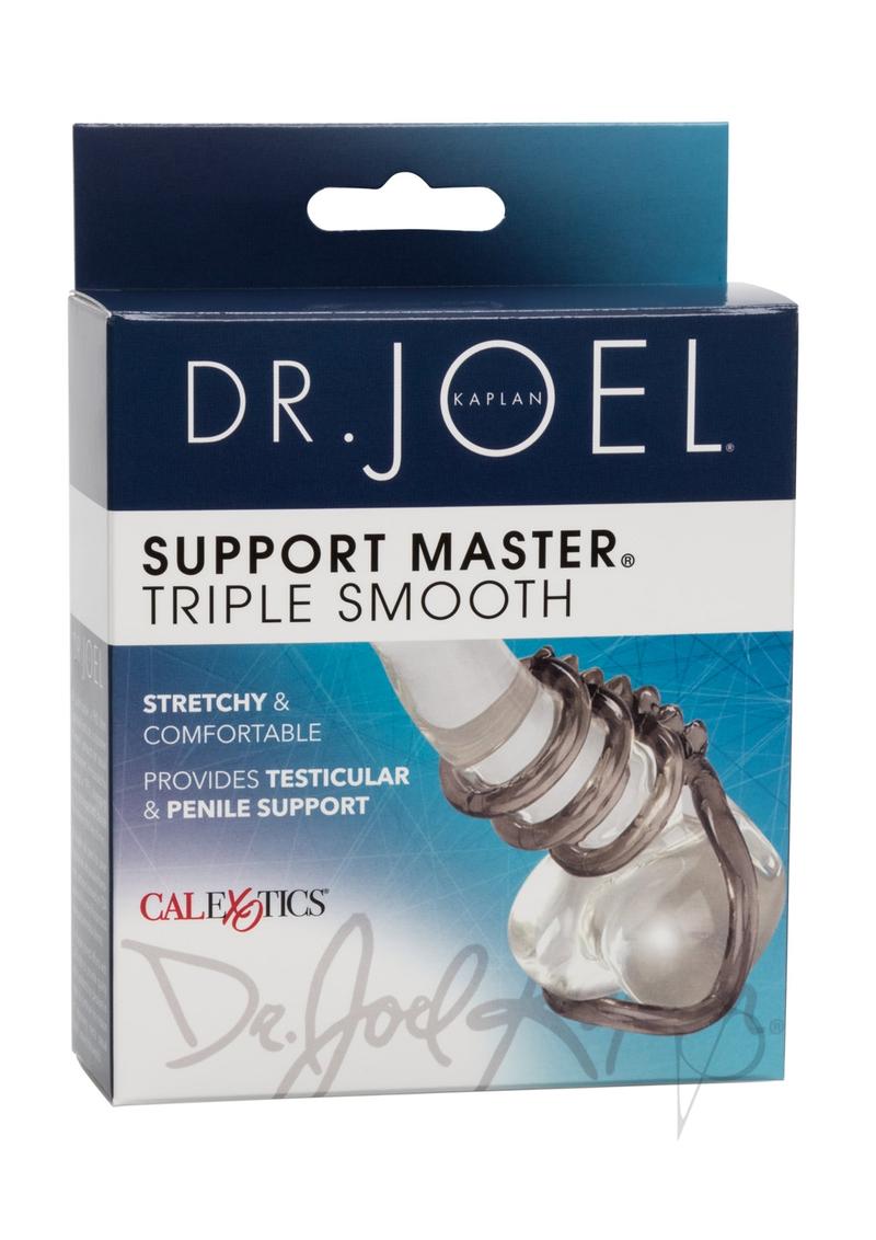 Dr. Joel Kaplan Support Master Triple Smooth Cock Ring - Smoke