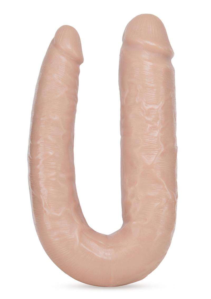 Dr. Skin Dr. Double Dual Penetrating Dildo - Vanilla - 18in