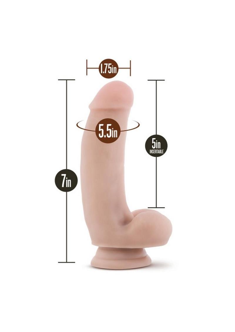 Dr. Skin Dr. Samuel Silicone Dildo with Balls and Suction Cup