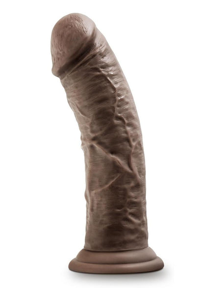 Dr. Skin Glide Self Lubricating Dildo - Chocolate - 8in