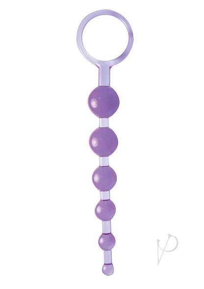 Dragonz Tale Anal Pleasures Silicone Anal Beads - Blue/Purple