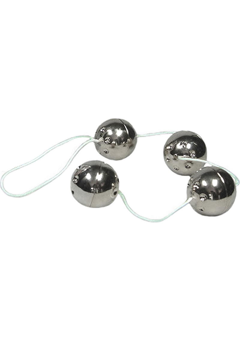 E-Z Climax Ben Wa Balls On A String - Silver