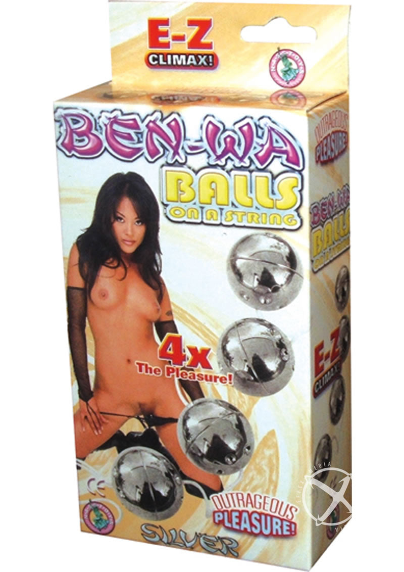 E-Z Climax Ben Wa Balls On A String - Silver