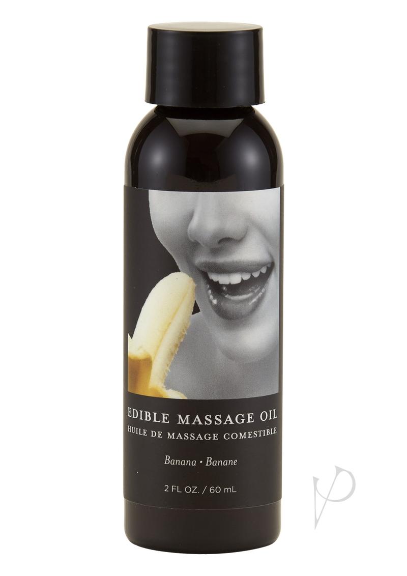 Earthly Body Hemp Seed Edible Massage Oil Banana - 2oz