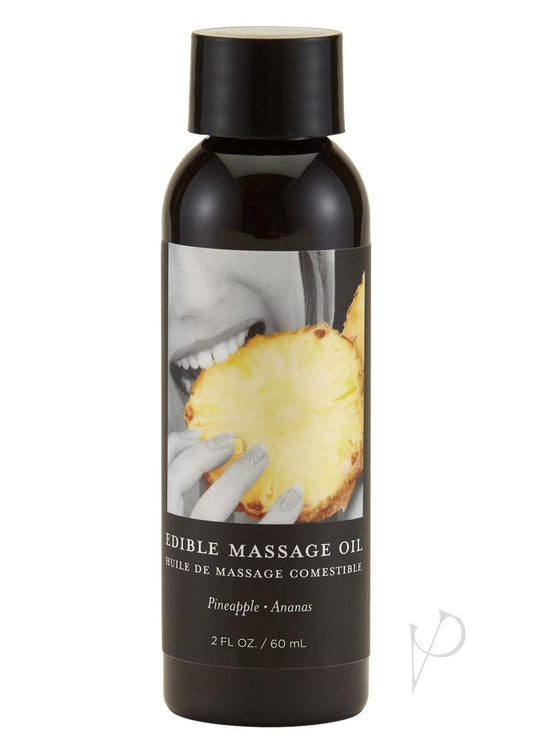 Earthly Body Hemp Seed Edible Massage Oil Pineapple - 2oz