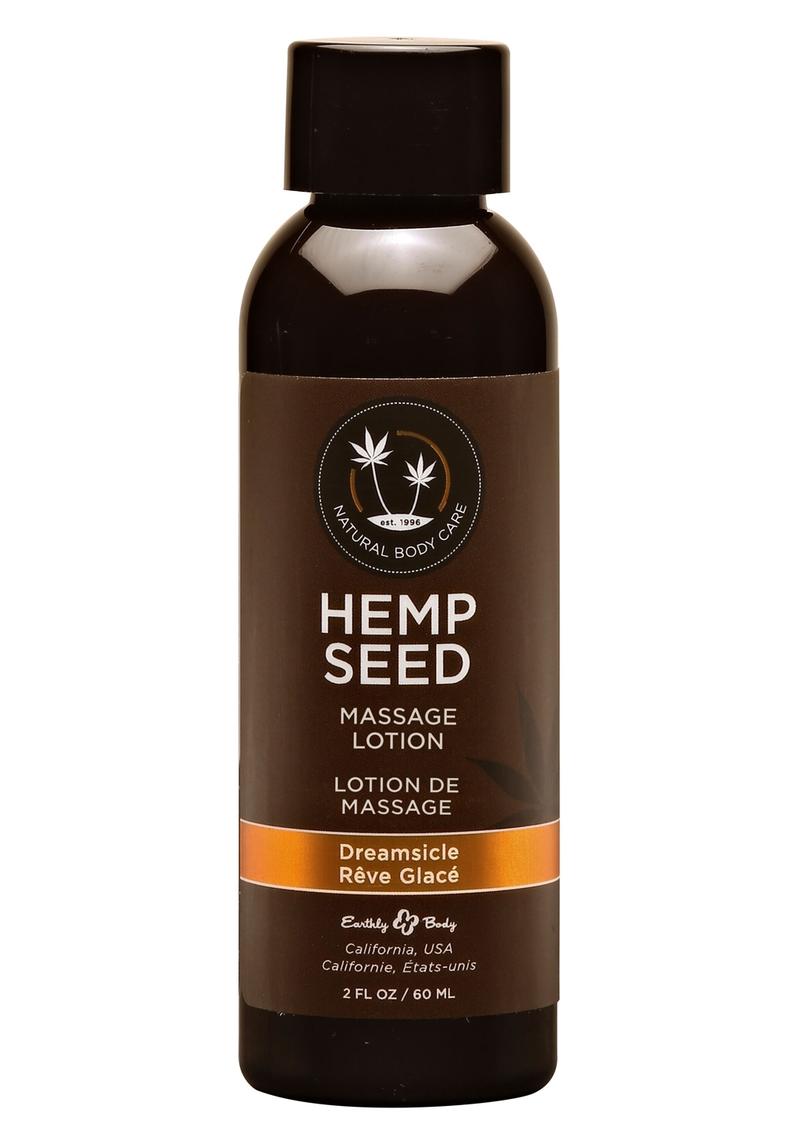 Earthly Body Hemp Seed Massage Lotion Dreamsicle - 2oz