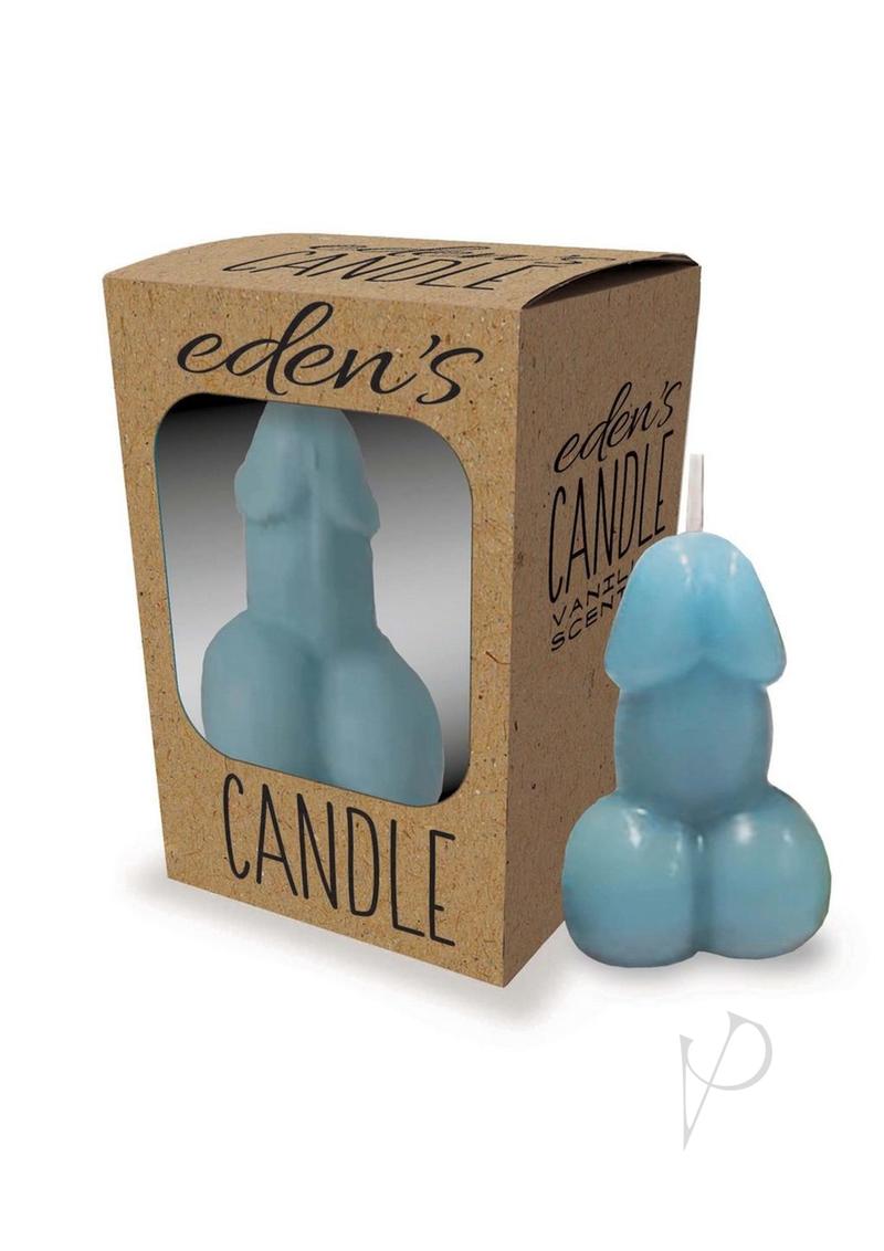 Eden's Candle Vanilla Scented Penis - Blue