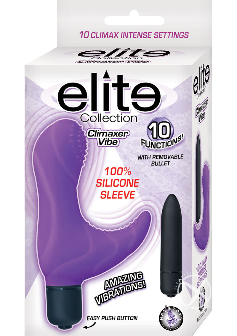 Elite Collection Silicone Climaxer Vibrator - Purple