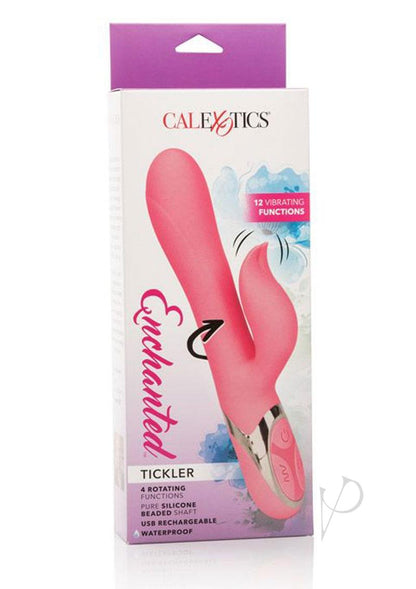 Enchanted Tickler Silicone Rechargeable Rabbit Vibrator - Pink