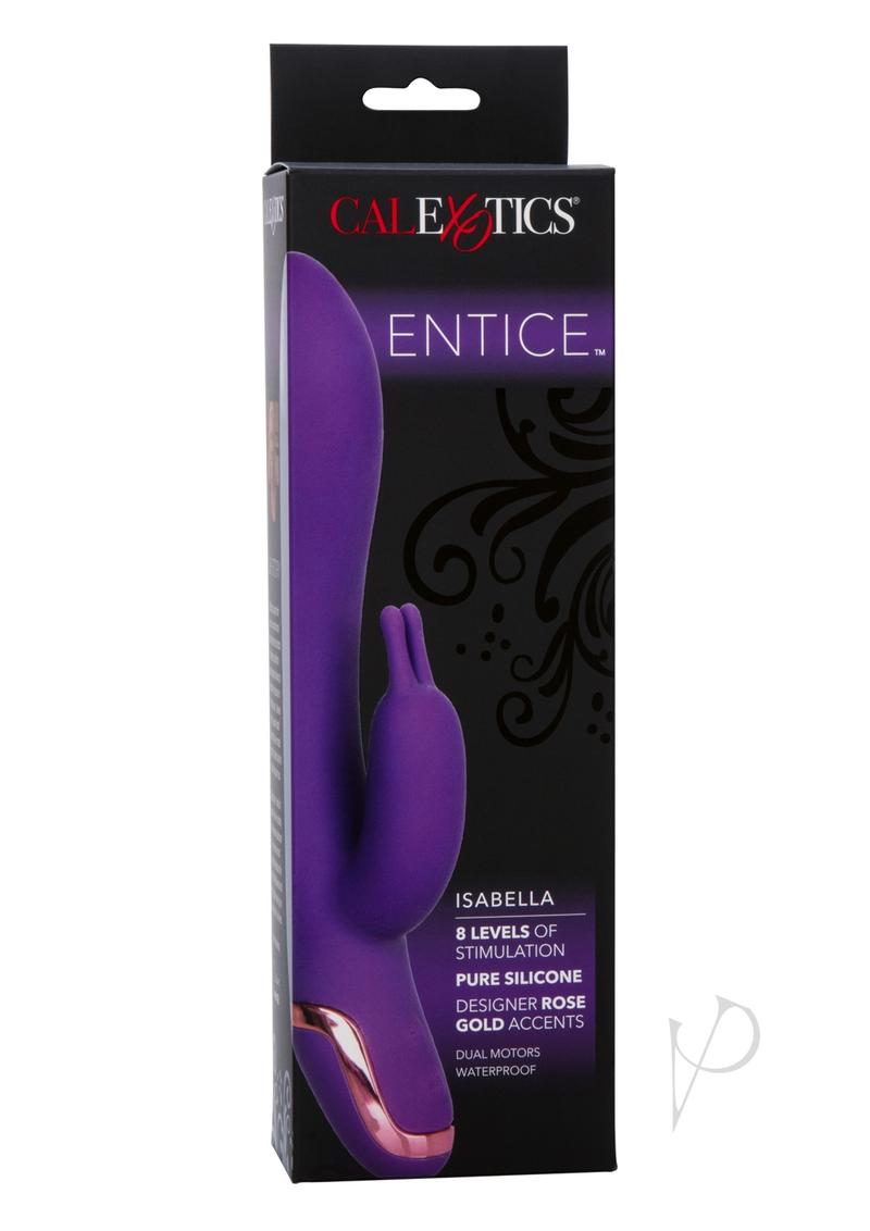 Entice Isabella Silicone Rabbit Vibrator - Purple