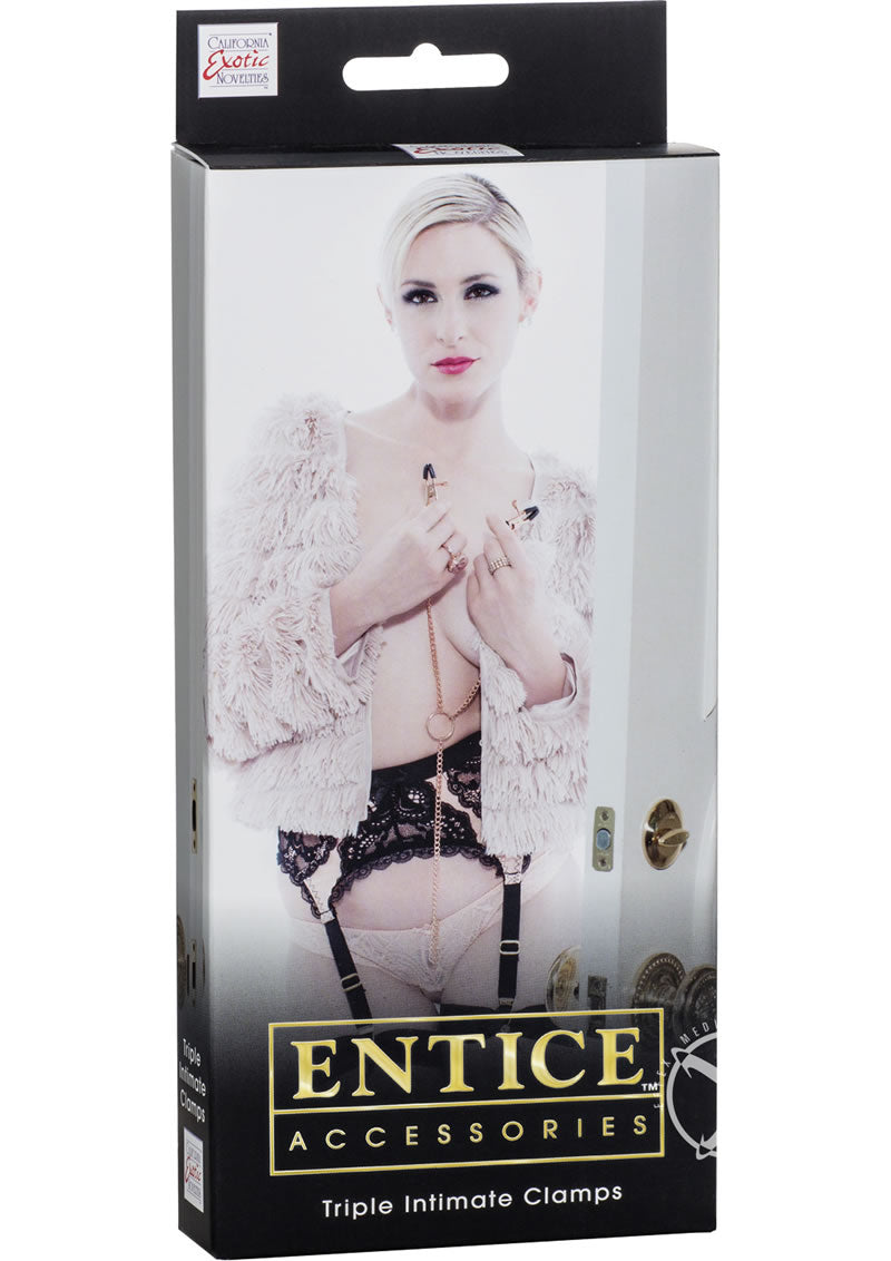 Entice Triple Intimate Clamps - Gold