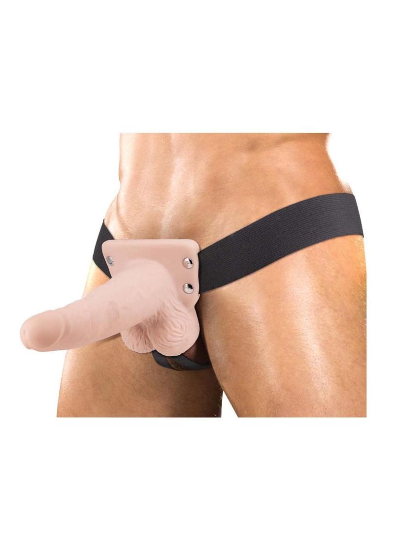 Erection Assistant Hollow Vibrating Strap-On