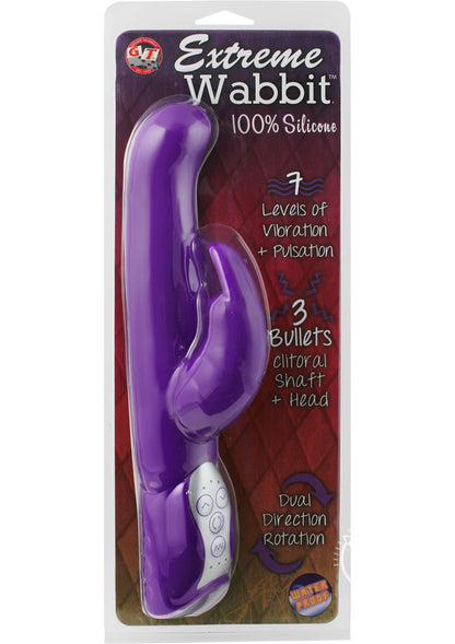 Extreme Wabbit Silicone Rabbit Vibrator - Lavender/Purple