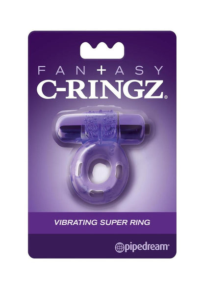 Fantasy C-Ringz Vibrating Super Cock Ring with Bullet - Purple