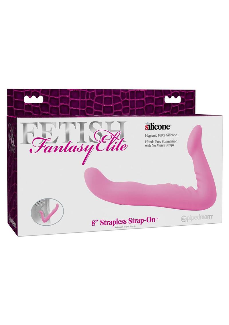 Fetish Fantasy Elite Strapless Strap-On Silicone - Pink - 8in