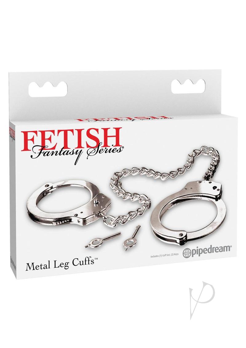 Fetish Fantasy Metal Leg Cuffs - Silver