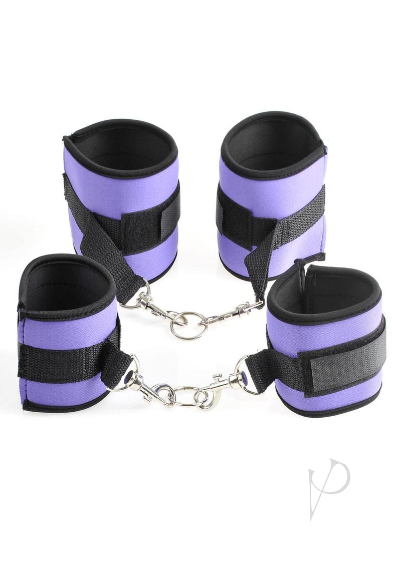 Fetish Fantasy Pleasure Bondage - Black/Purple - Set