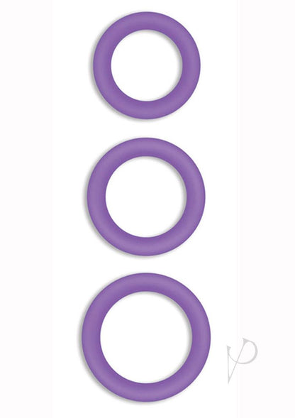 Firefly Halo Medium Silicone Cock Ring - Glow In The Dark/Purple - Medium